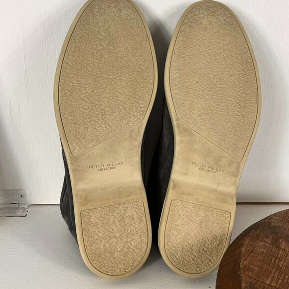 Peter Millar Boots Men's Size 9.5 Dark Gray Excursionist Chukka Suede Slip On - Picture 10 of 13